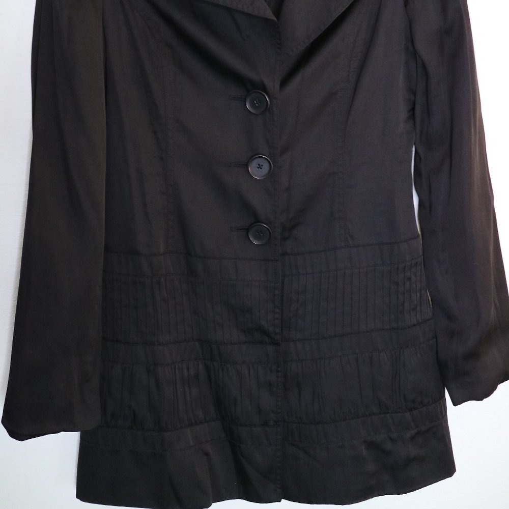 Adorable BeBe Long Black Lightweight Coat